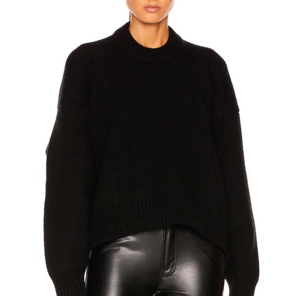 Alexander Wang Mock Neck Drop Back Pullover Sweater - M